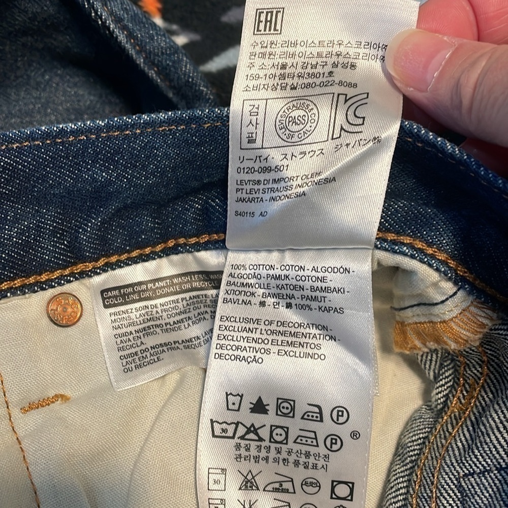 LEVI'S 501 FOR WOMEN STRAIGHT LEG RIDE WEST JEANS - Picture 8 of 11